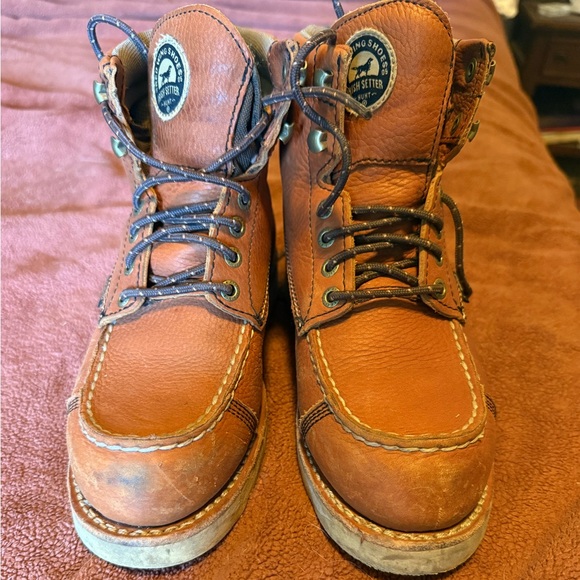 Women’s Irish Setter by Red Wing Wingshooter boots wedge sole moc toe - Picture 3 of 11